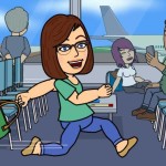 Icon of Debbie running through the airport